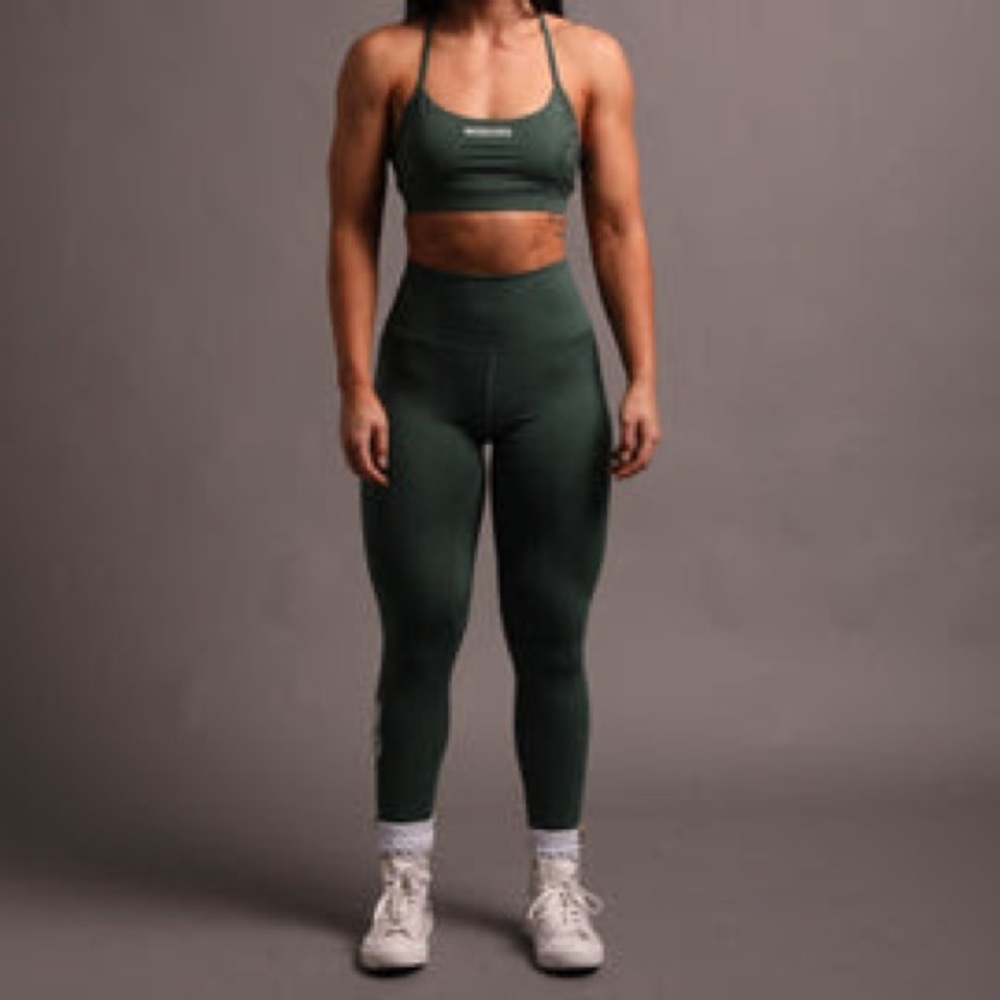 Darc Sport She Flames "Full Length" Leggings in Hunter Green